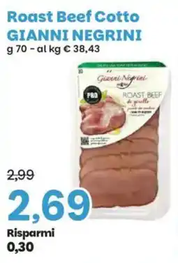 Prix Quality Roast Beef Cotto GIANNI NEGRINI offerta
