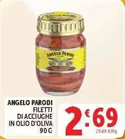 Deco Supermercati ANGELO PARODI FILETTI DI ACCIUGHE IN OLIO D'OLIVA offerta