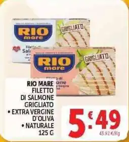 Deco Supermercati RIO MARE FILETTO DI SALMONE GRIGLIATO offerta