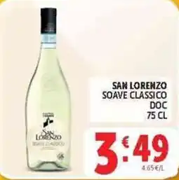 Deco Supermercati San Lorenzo Soave Classico DOC offerta