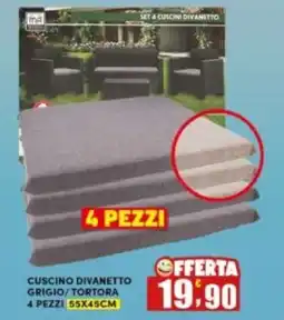 Maury's Cuscino Divanetto Grigio/Tortora offerta