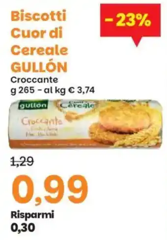 Prix Quality Biscotti Cuor di Cereale GULLÓN offerta