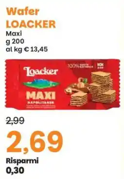 Prix Quality Wafer LOACKER Maxi offerta