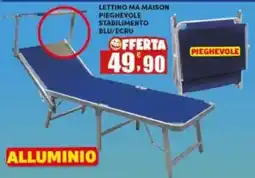 Maury's LETTINO MA MAISON PIEGHEVOLE STABILIMENTO BLU/ECRU offerta