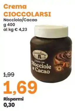 Prix Quality Crema CIOCCOLARSI Nocciola/Cacao offerta