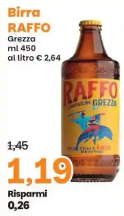 Prix Quality Birra RAFFO Grezza offerta