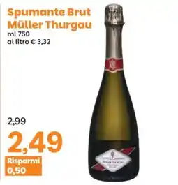 Prix Quality Spumante Brut Müller Thurgau offerta