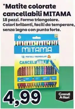 Prix Quality Matite colorate cancellabili MITAMA offerta
