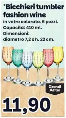 Prix Quality Bicchieri tumbler fashion wine offerta
