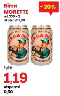 Prix Quality Birra MORETTI offerta