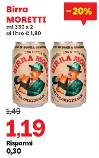 Prix Quality Birra MORETTI offerta