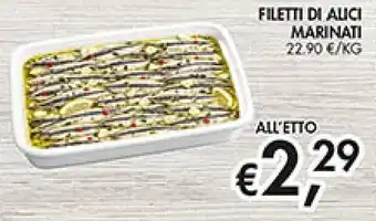 Filetti di alici marinati