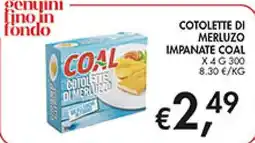 Coal City Cotolette di merluzzo Coal offerta