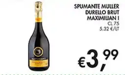 Coal City Spumante Muller Durello Brut Maximilian I offerta