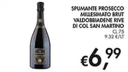 Coal City Spumante Prosecco Millesimato Brut Valdobbiadene Rive di Col San Martino offerta
