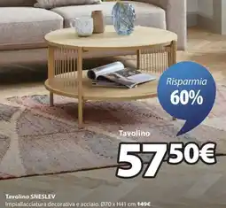 JYSK Tavolino sneslev offerta