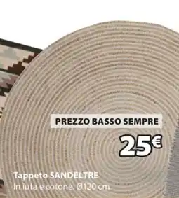 JYSK Tappeto sandeltre offerta