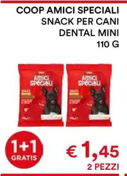 Coop COOP AMICI SPECIALI SNACK PER CANI DENTAL MINI 110 G offerta