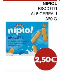 Coop NIPIOL Biscotti offerta