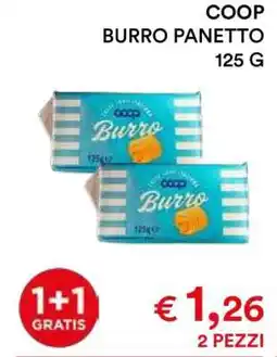 Coop COOP BURRO PANETTO 125 G offerta
