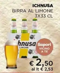 Coop ICHNUSA BIRRA AL LIMONE 3X33 CL offerta