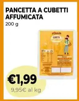 Coop PANCETTA A CUBETTI AFFUMICATA offerta