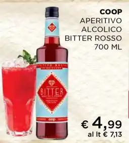 Coop COOP APERITIVO ALCOLICO BITTER ROSSO 700 ML offerta