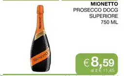 Coop MIONETTO PROSECCO DOCG SUPERIORE offerta
