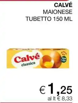 Coop CALVÉ MAIONESE TUBETTO 150 ML offerta