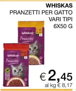Coop WHISKAS PRANZETTI PER GATTO offerta