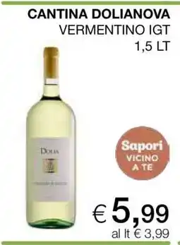 Coop CANTINA DOLIANOVA VERMENTINO IGT offerta