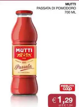 Coop MUTTI passata di pomodoro offerta