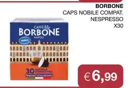 Coop BORBONE CAPS NOBILE COMPAT. NESPRESSO X30 offerta