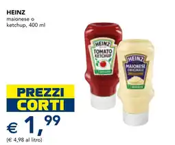 Esselunga HEINZ maionese o ketchup offerta