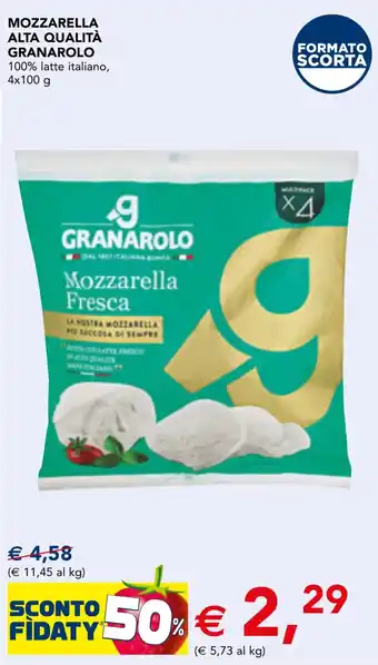Esselunga Mozzarella Fresca Granarolo offerta