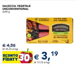 Esselunga Salsiccia Vegetale Unconventional offerta