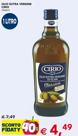 Esselunga Olio extra vergine Cirio classico offerta