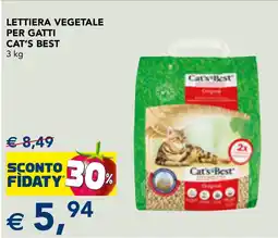 Esselunga Lettiera vegetale per gatti Cat's Best offerta