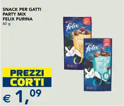 Esselunga SNACK PER GATTI PARTY MIX FELIX PURINA offerta