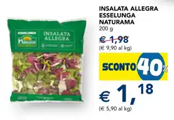 Esselunga INSALATA ALLEGRA ESSSELUNGA NATURAMA offerta
