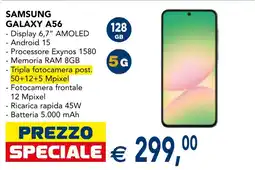 Esselunga SAMSUNG GALAXY A56 offerta