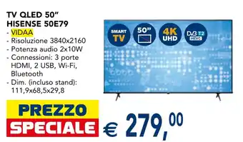 TV QLED 50" HISENSE 50E79