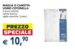 Esselunga Maglia o canotta uomo cotonella offerta