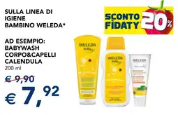 Esselunga Babywash Corpo&Capelli Calendula Weleda offerta