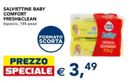 Esselunga Salviettine Baby Comfort Fresh&Clean offerta