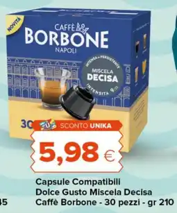 Tigre Capsule Compatibili Dolce Gusto Miscela Decisa Caffè Borbone offerta