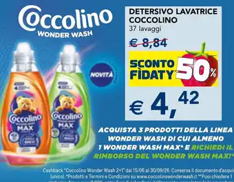Esselunga Detersivo lavatrice Coccolino offerta