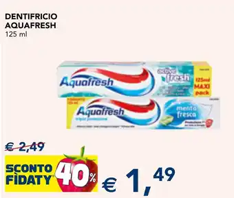 Esselunga DENTIFRICIO AQUAFRESH offerta