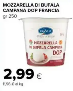 Tigre Mozzarella di Bufala Campana DOP Francia offerta