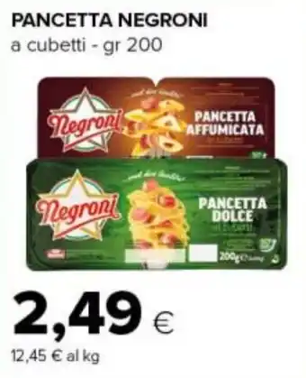 Tigre Pancetta Negroni offerta